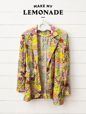 MAKE MY LEMONADE Floral Blazer Size 44